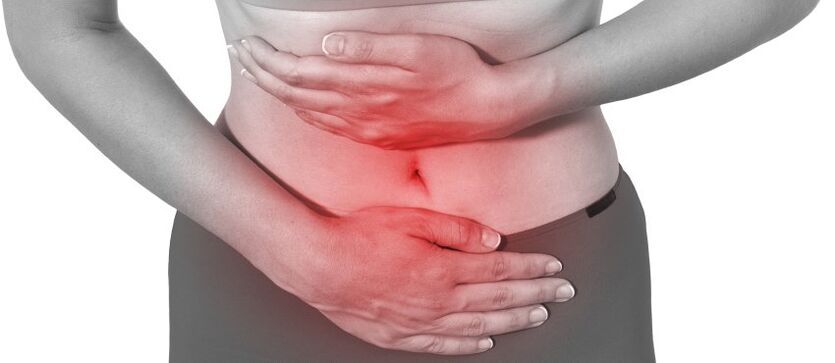 Il dolore addominale può verificarsi a causa dell'osteocondosi
